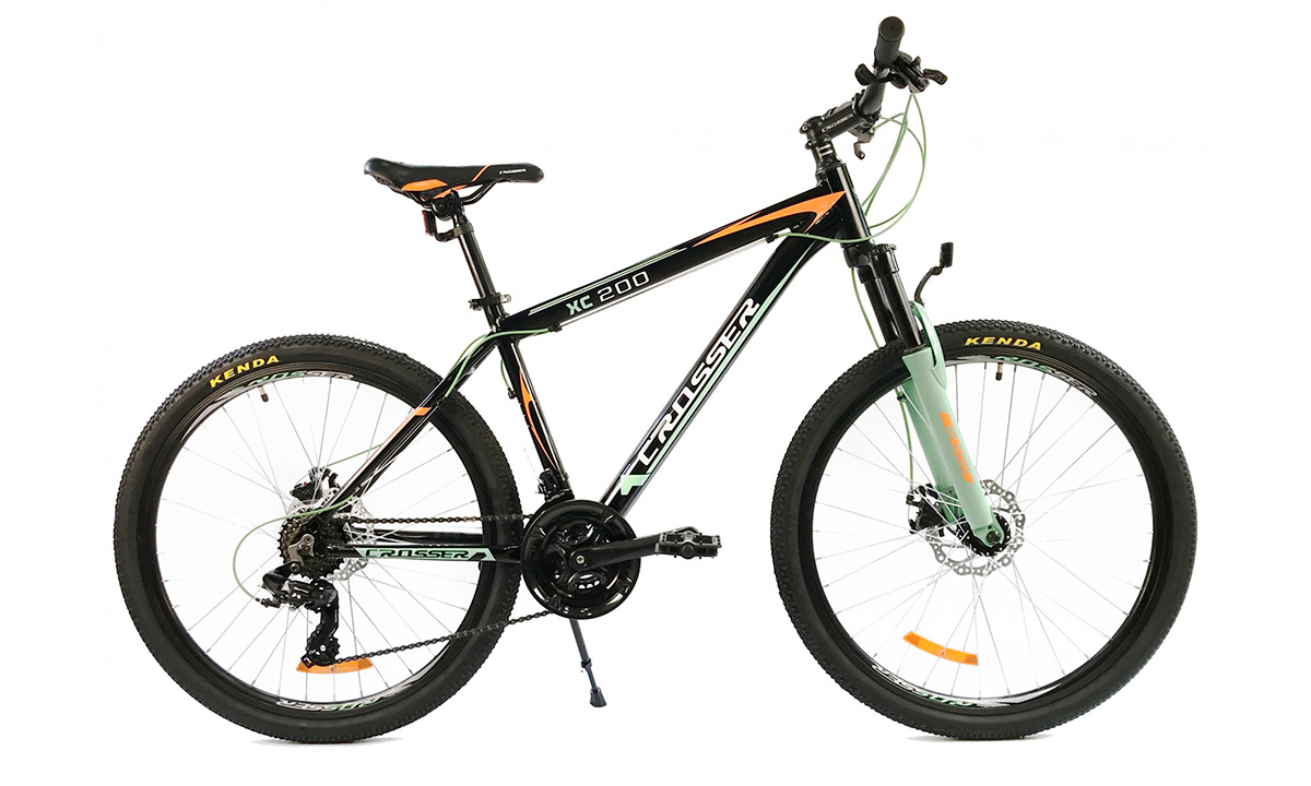 Велосипед Crosser Boy 26" 2021, размер М, черно-зеленый